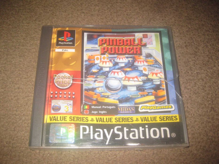 Jogo "Pinball Power" para a Playstation 1/Completo!