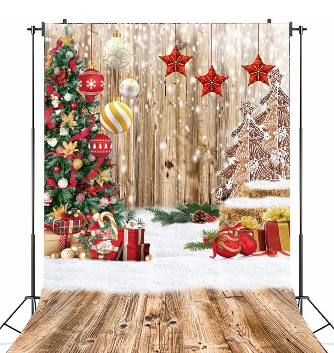 Tło bożonarodzeniowe brokatowa dekoracja