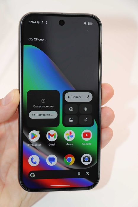 Google Pixel 10 12/128GB Obsidian, ідеальний стан!  АКБ 100%, 112 циклів заряда! Європеець! 17 андроїд!
