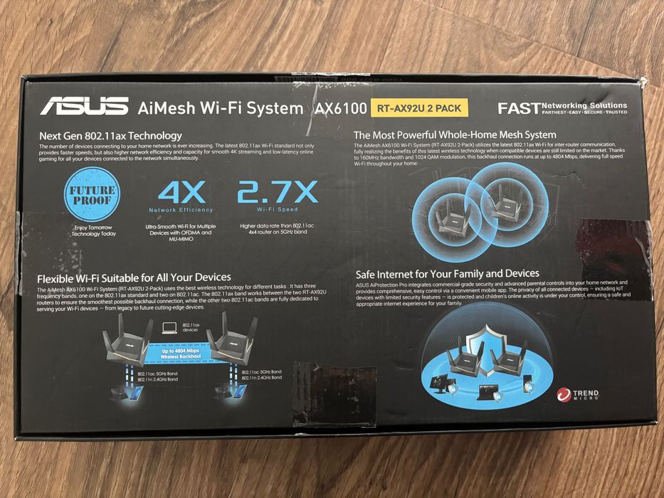 Router Asus RT-AX92U - Dual Pack - Sistema Mesh - Imaculado