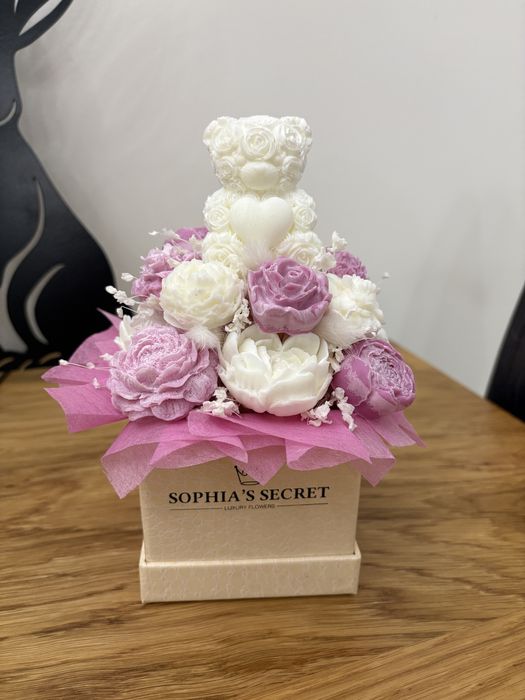 Flowerbox z wosku sojowego