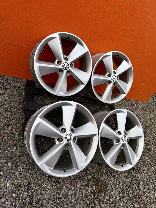 Диски R18 5.112 ET51 цо 57.1 гольф gti 5 6 7 шкода а5 а7 джета