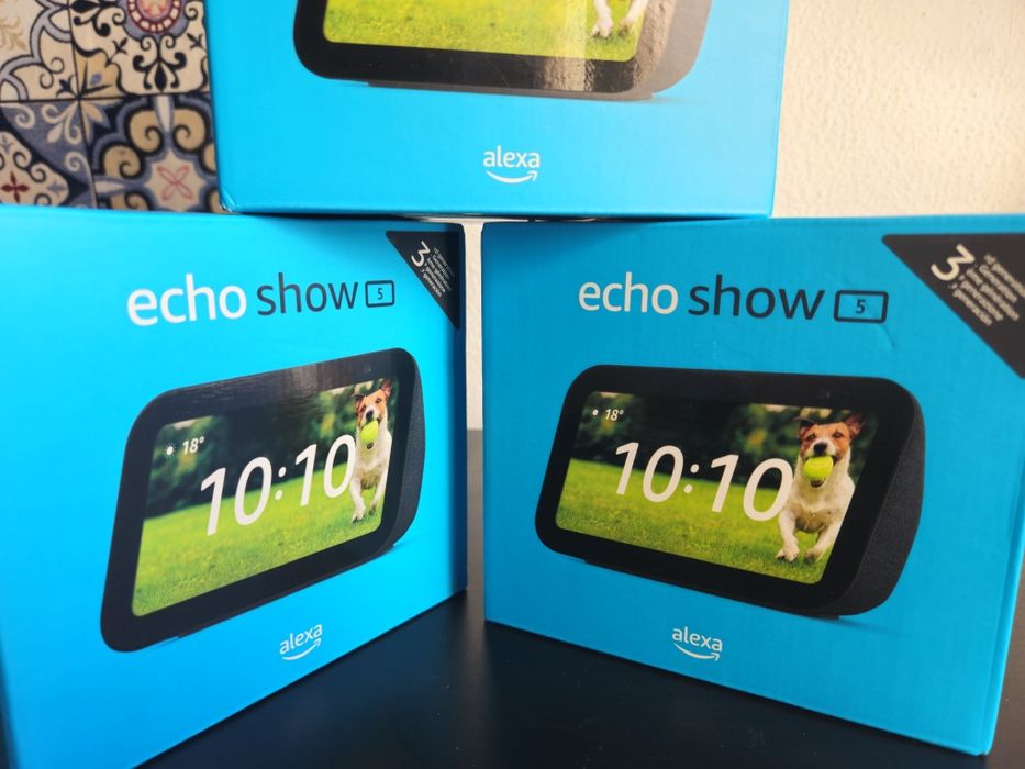 Echo Show 5 (3.ª geração, a mais recente!) - Amazon - Assistente Voz