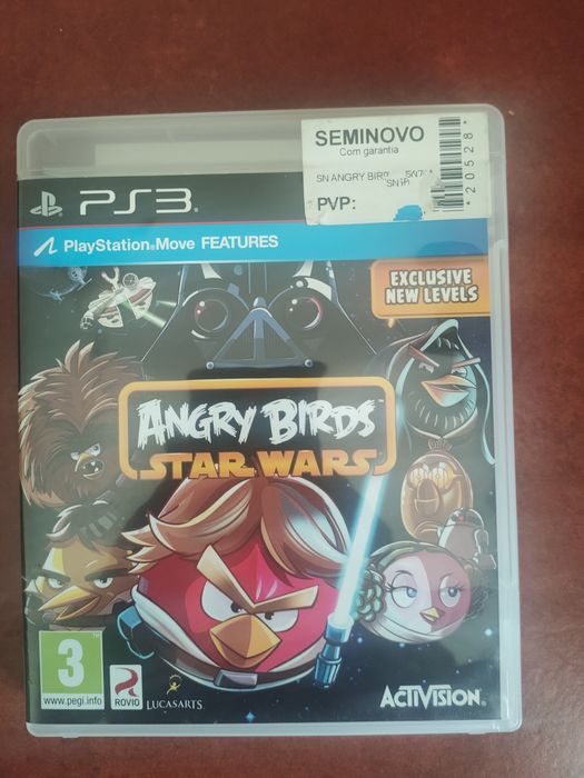 3 jogos PS3 Iron Man / Tom clancy's / Angry Birds star wars.