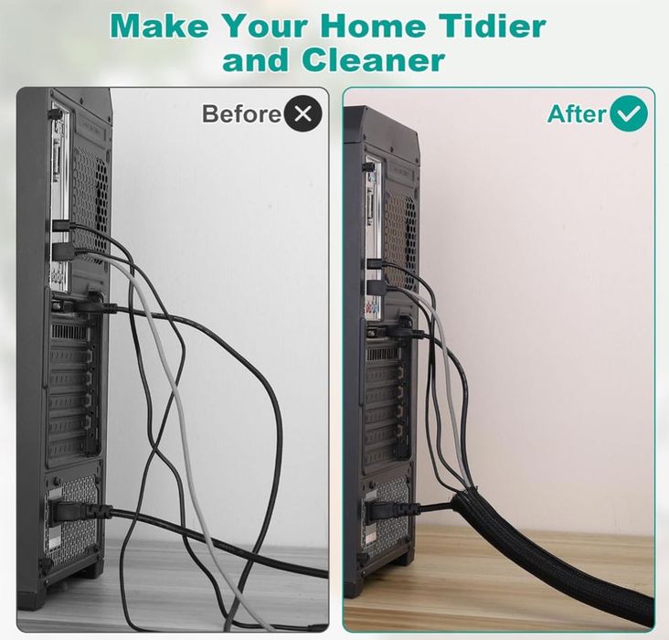 Organizer do KABLI maskownica OSŁONA maskująca oplot przewodów 3m