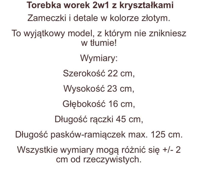 Worek Cyrkonie Massimo Conti