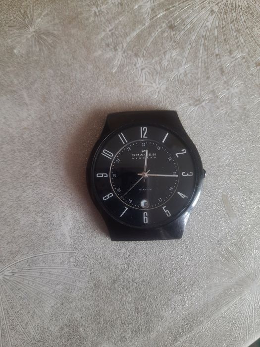 Skagen titanium часы кварц рабочие!