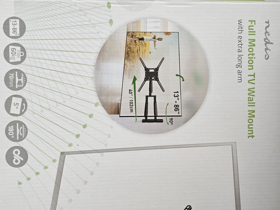 Suporte TV Full Motion 13" - 86" Nedis (como novo)