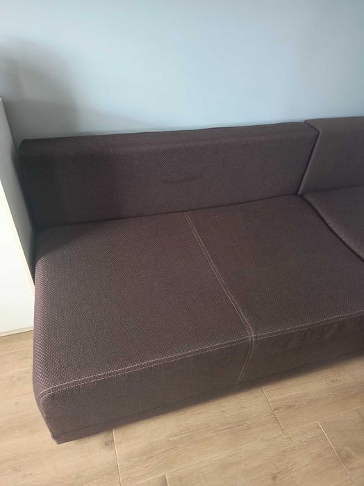 Rozkładane łóżko brązowe