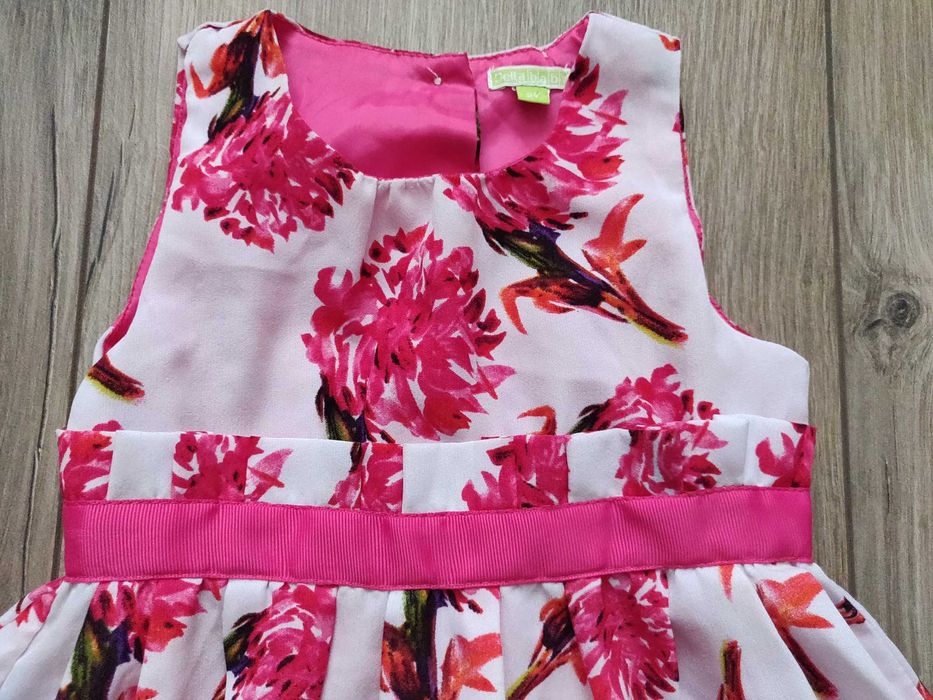 Нарядное платье цветочный принт Belta baby рост 92 см. 2-2.5 гг.