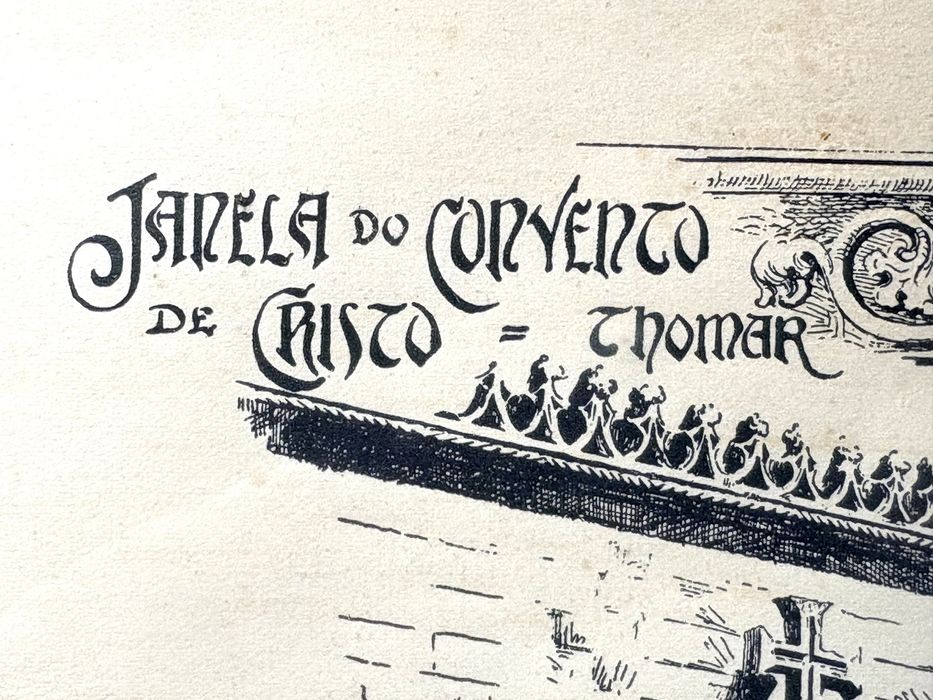 da Janela do Convento de Cristo Tomar-desenho de  Manuel Amoroso Lopes
