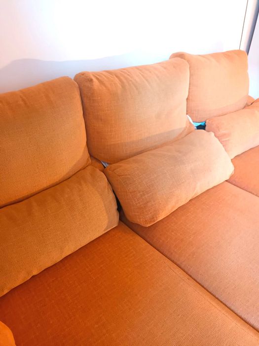 VENDO SOFÁ CAMA LARANJA 3 lugares
