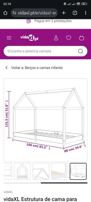 Cama criança 1.60x80