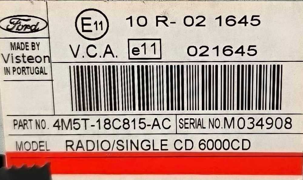 Rádio / Auto Rádio 10R-021645 - FORD FOCUS II
