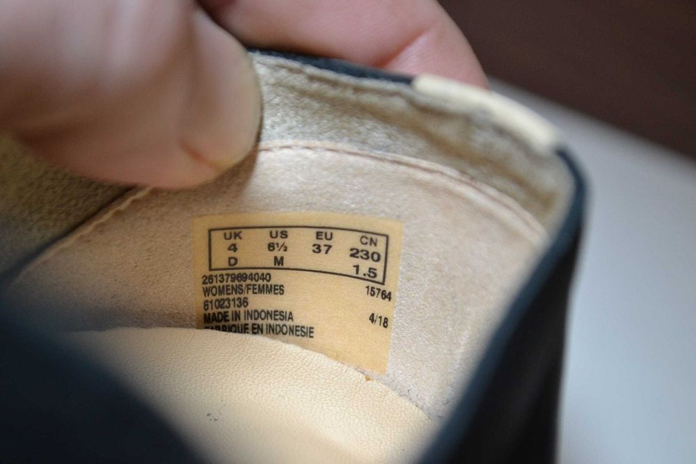 clarks 37р кожаные кроссовки мокасины туфли оригинал
