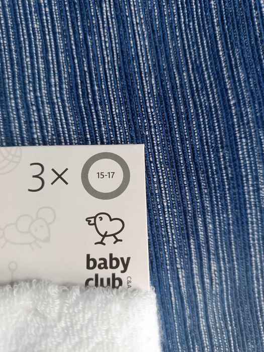 Conjunto de 3 pares de meias de bebe ,novo