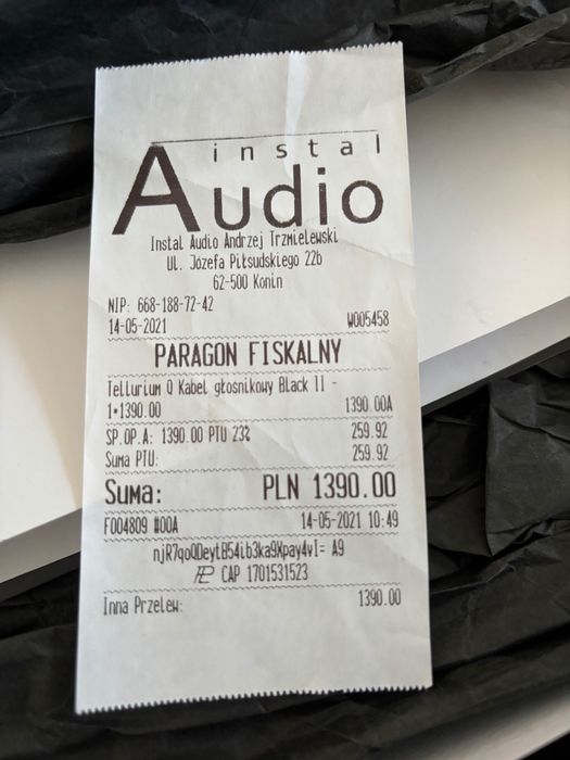 Tellurium Q Black II - 2x3.0m - Przewód Głośnikowy