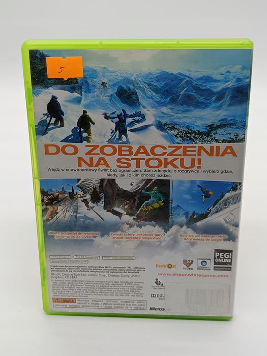shaun white snowboarding pl microsoft xbox 360