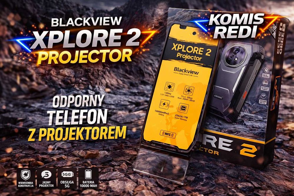 BLACKVIEW XPLORE 2 Smartfon Z Projektorem Komis Redi