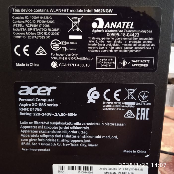Acer aspire/10. XX-885