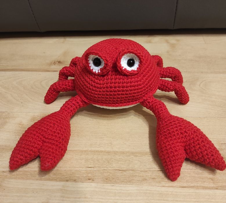 Krab robiony na szydełku