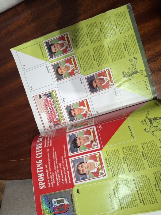 Caderneta panini futebol 94 95 com figo