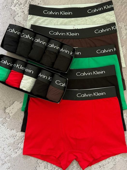 Чоловічі боксери CK Modern Black (чорні, сині). Мужские трусы