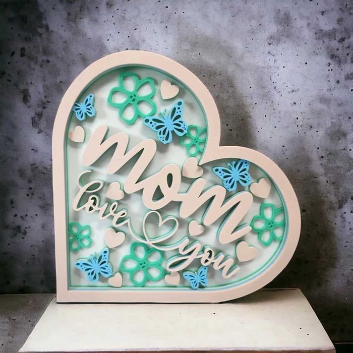 Encante sua mãe lindo coração, no dia das maes
