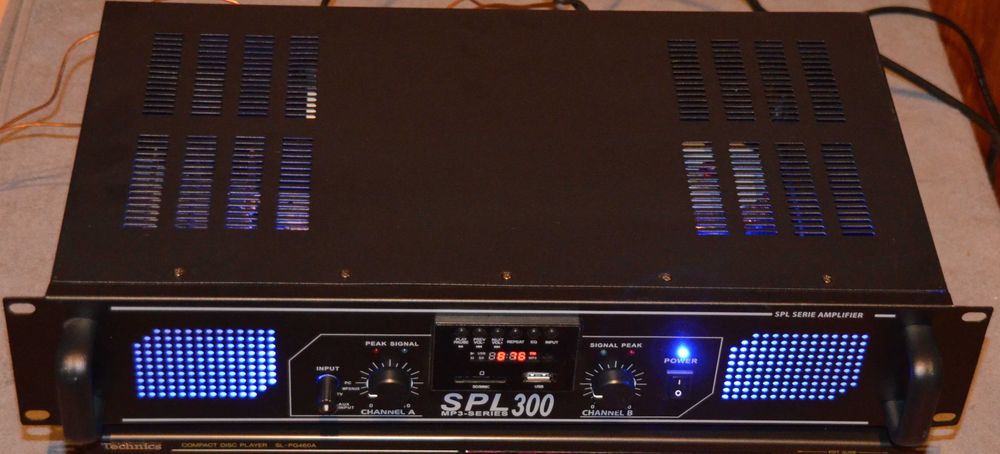 Skytec wzmacniacz Stereo  SPL 300VHFMP3  2x 150W Jak nowy