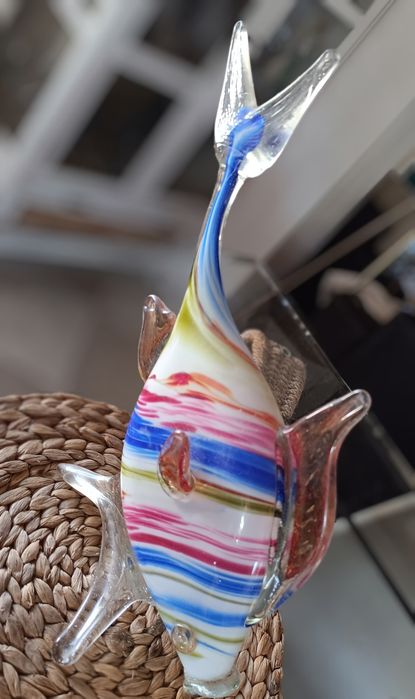 Estatueta peixe em vidro Murano