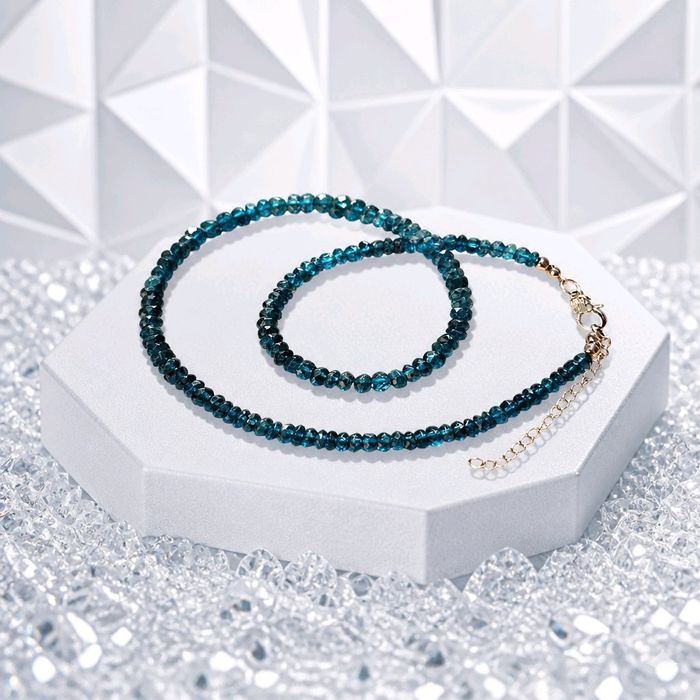 Naszyjnik London Blue Topaz – Głębia Oceanu