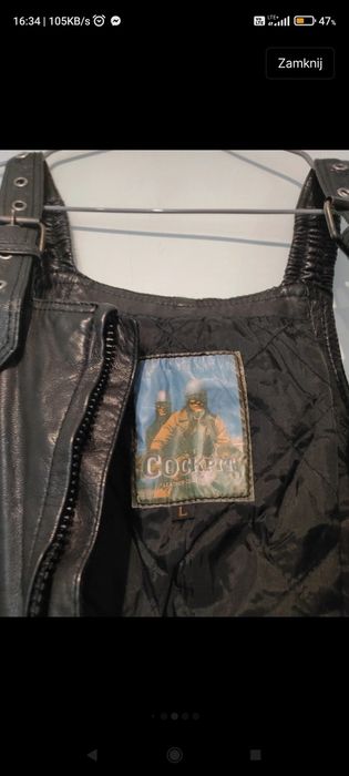 Kombinezon motocyklowy skórzany Cockpit