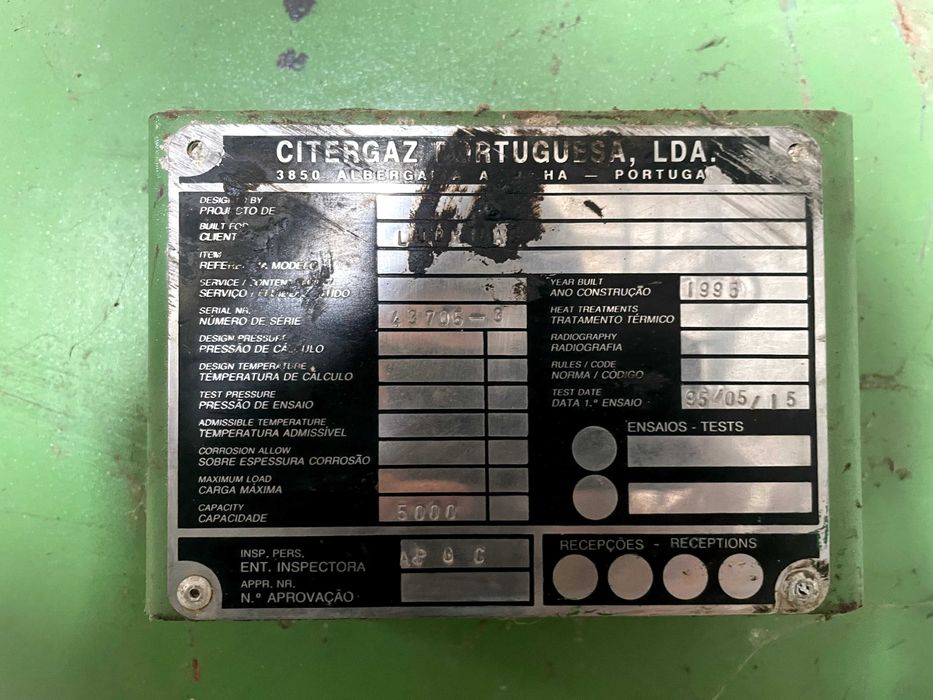 Tanque de combustível com motor 5000Lt