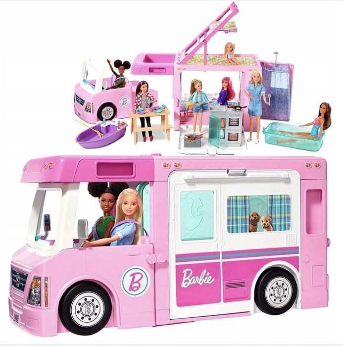 Camper BARBIE bez lalek + Sklep CHELSEA
