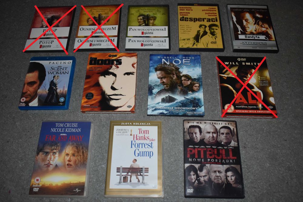 Zestaw mix filmów filmy DVD Blu-Ray VCD różne gatunki 30szt