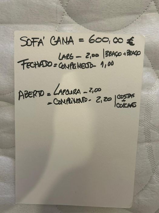 Sofá cama  novo!