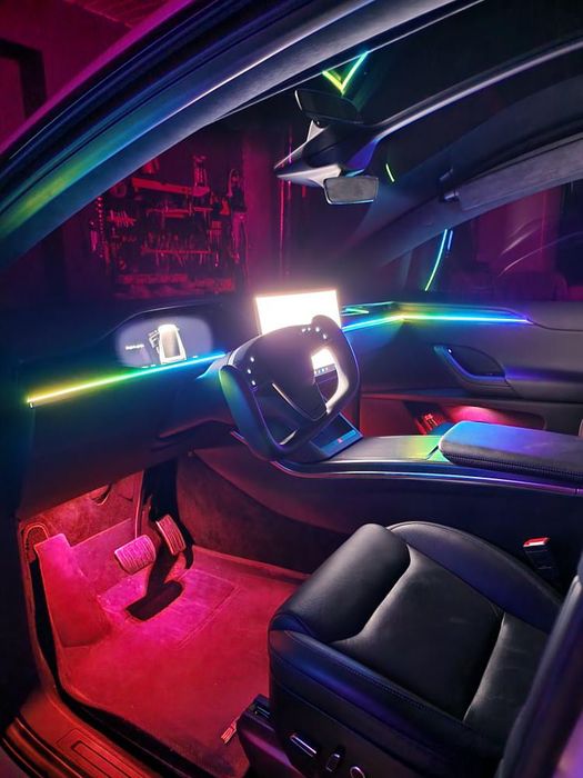 Підсвітка салону контурна Ambient Light Контурна підсвітка Tesla