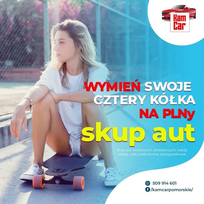 Skup aut każdy stan uszkodzone trojmisto  ,całe Gdynia, Gdańsk, Malbor