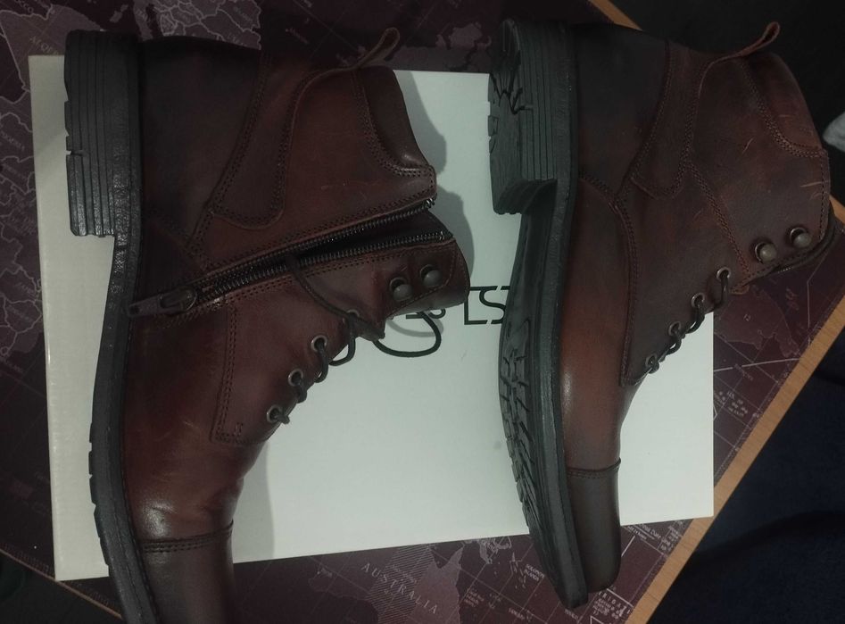 Bota Seaside Em pele cap toe - Fabricado em Portugal - 41