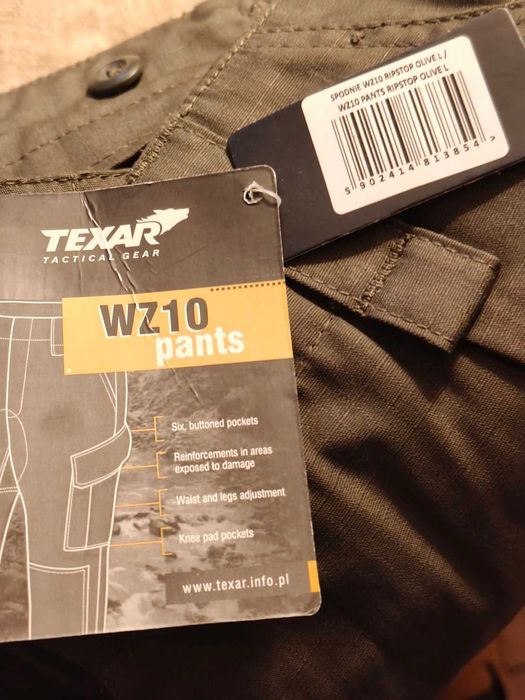 Spodnie bojówki wojskowe TEXAR męskie L