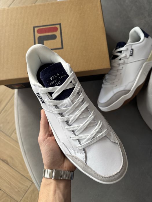 Fila Avenida  Klasyczne Buty Męskie Skórzane Białe 45