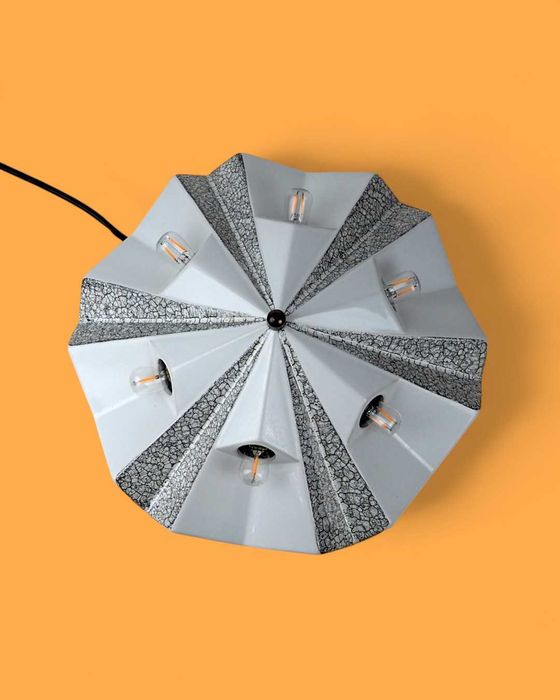 6-punktowy kinkiet UFO | Pan Leuchten, lata 70. | Space age