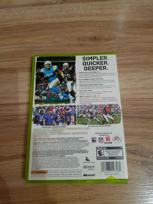 Xbox 360 gra Madden NFL 11 nowa, opakowanie płyta instrukcja