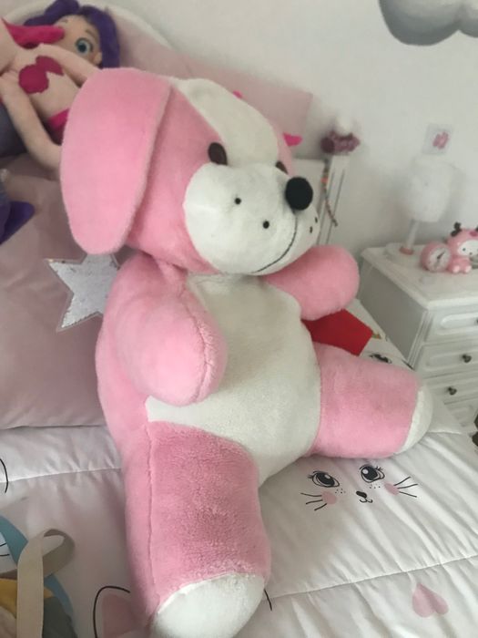 Urso peluche rosa