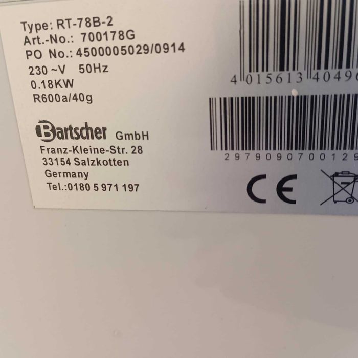 Chłodziarka  BARTSCHER