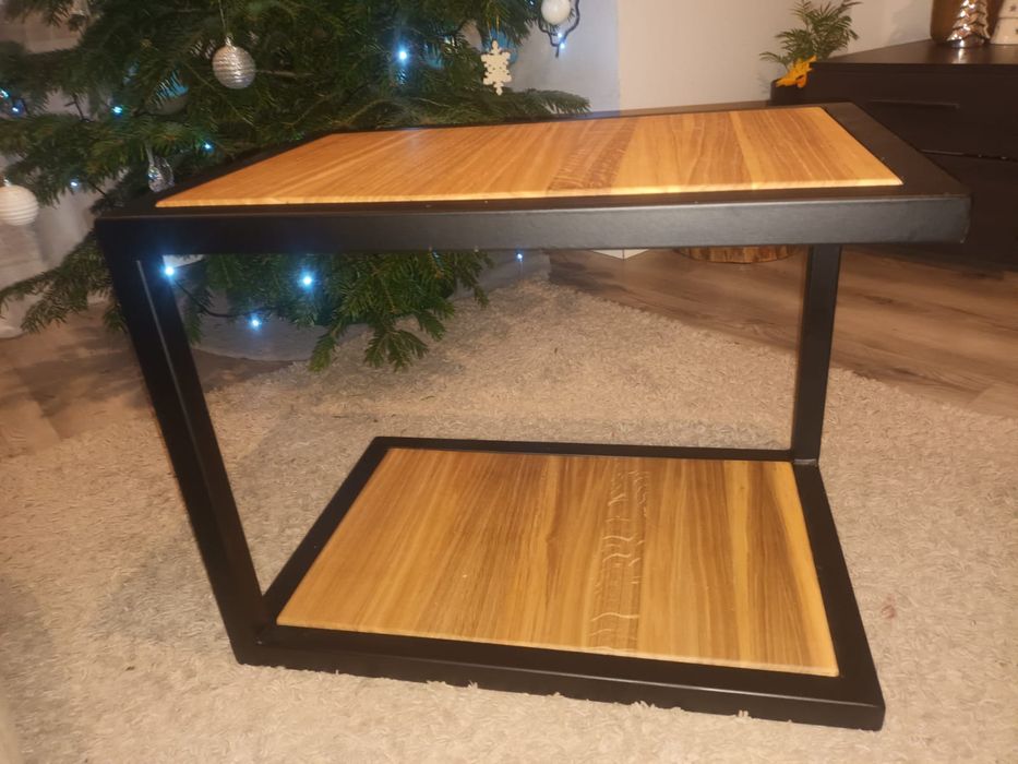 Stolik dębowy kawowy typu loft