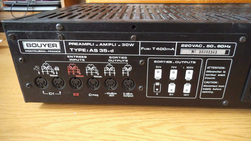 Wzmaczniacz Bouyer AS 35-d 30W