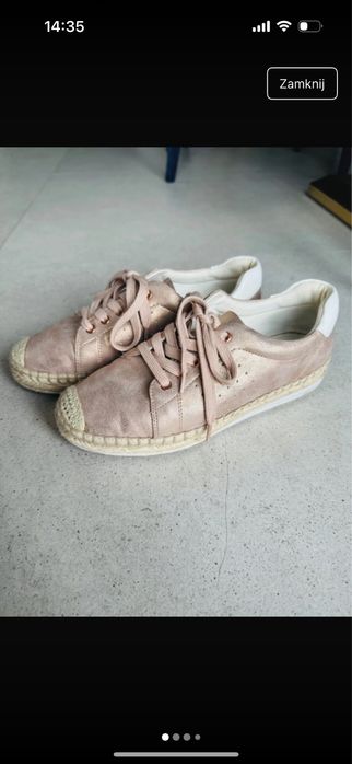 Aldo espadryle różowe na sznurku rozm 37,5