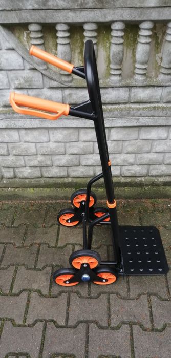 Wózek transportowy magazynowy schodowy składany
