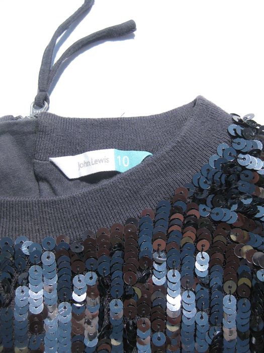 Нарядный блестящий свитер батник с пайетками John Lewis 10 лет